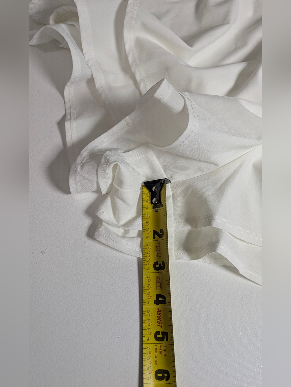 Joy Lab Women's High Rise Double Layer Run Shorts White Large Running Gym NEW - Picture 15 of 15